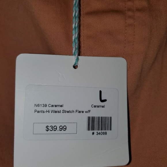 Flared pull on stretch pants. - Picture 2 of 2